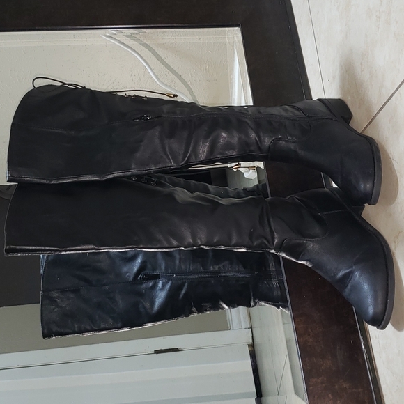 TOP Moda Black thigh high black boots - Picture 2 of 10